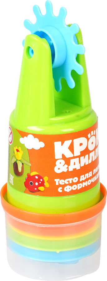 Тесто для лепки КРОК&ДИЛЛИ с формочками, 6 предметов, Арт. 995080059, превью