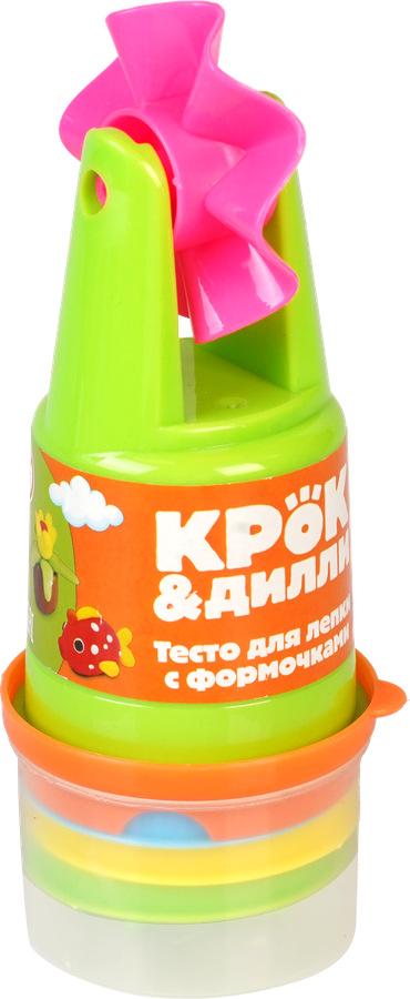 Тесто для лепки КРОК&ДИЛЛИ с формочками, 6 предметов, Арт. 995080059, предпросмотр