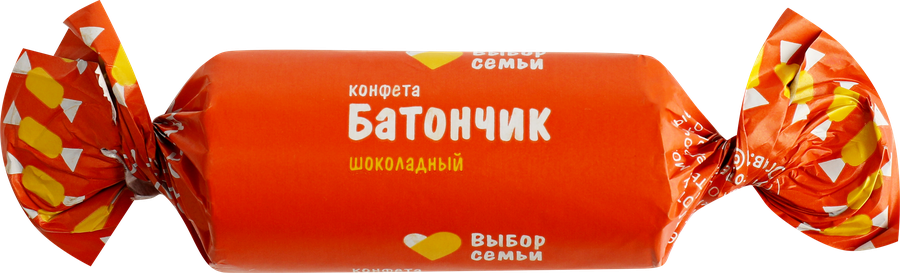 Конфеты ВЫБОР СЕМЬИ Батончик шоколадный, неглазированные, весовые, предпросмотр