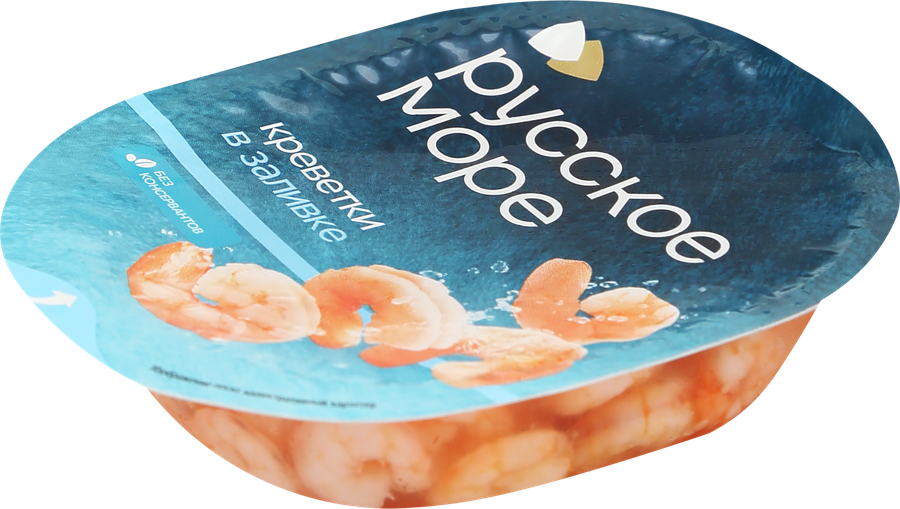 Креветки РУССКОЕ МОРЕ мясо в заливке, 180г, предпросмотр