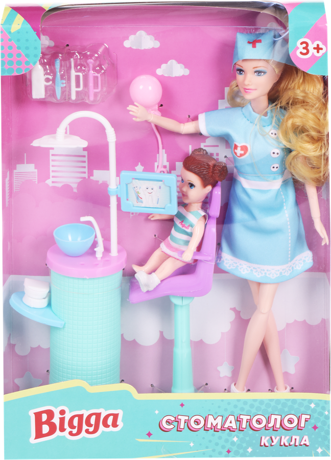 Набор игровой BIGGA Кукла-стоматолог, 9 предметов, Арт. B1487230, превью