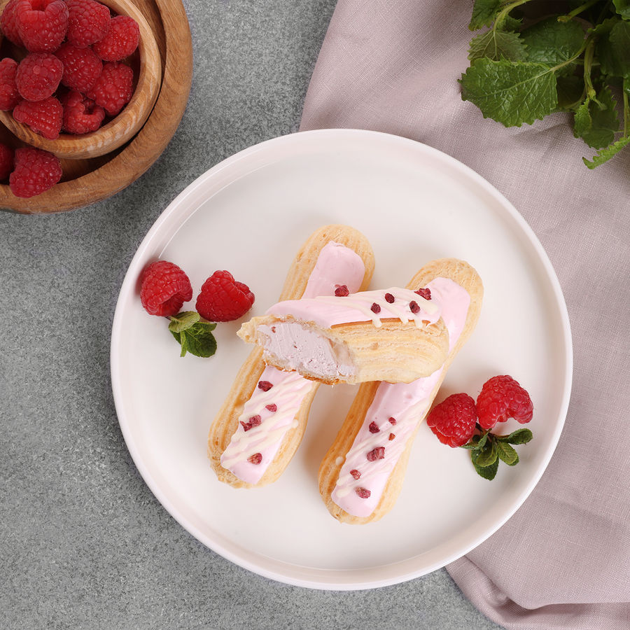 Набор пирожных ЛЕНТА FRESH Эклер малиновый, 180г, предпросмотр