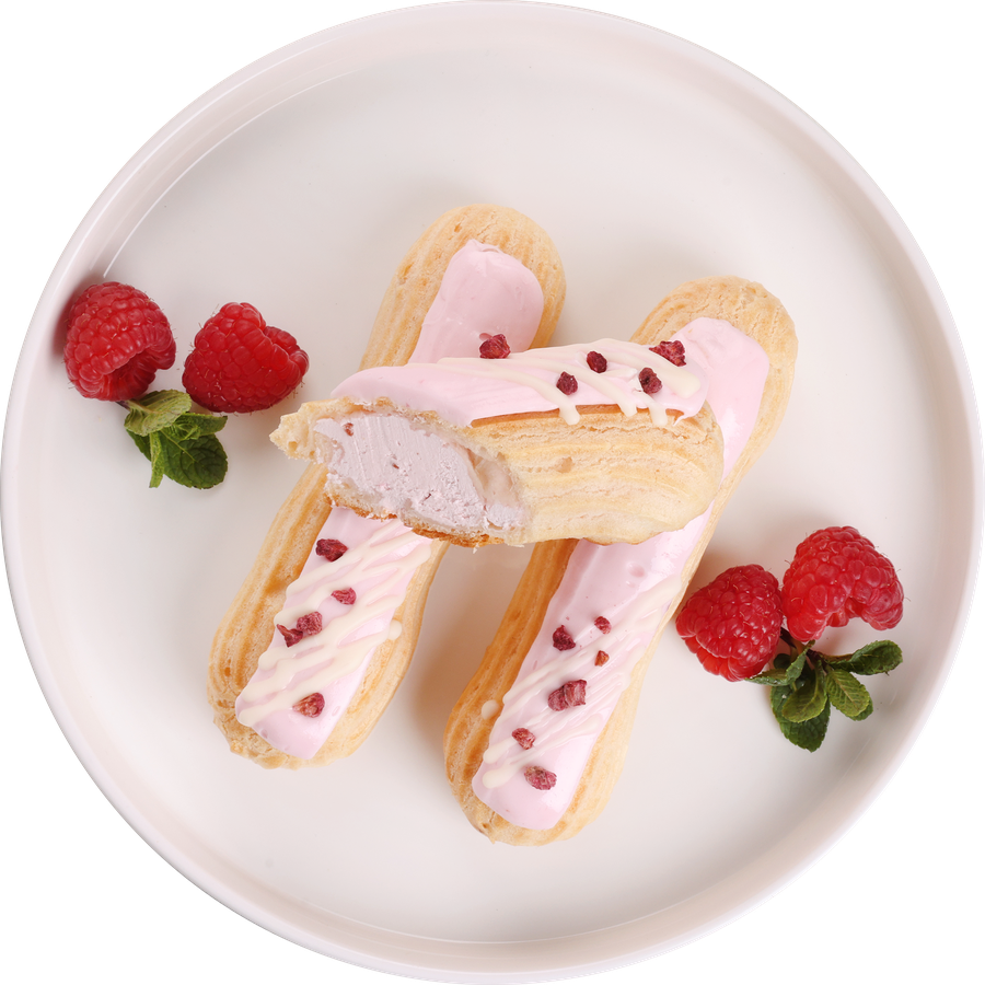 Набор пирожных ЛЕНТА FRESH Эклер малиновый, 180г, предпросмотр