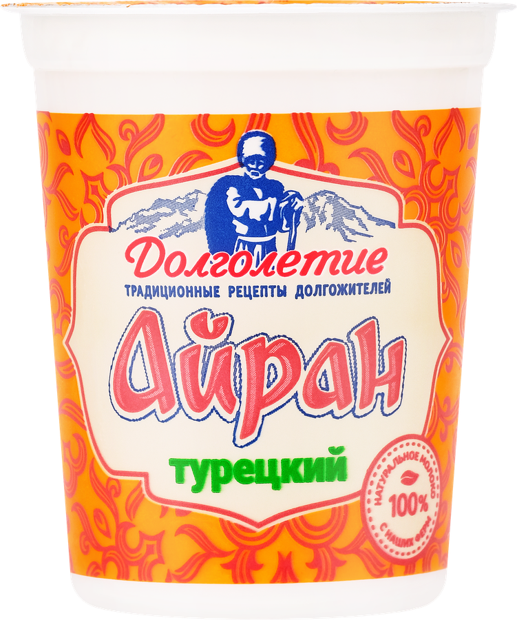 Напиток кисломолочный ДОЛГОЛЕТИЕ Айран Турецкий 1,8%, без змж, 180г, превью