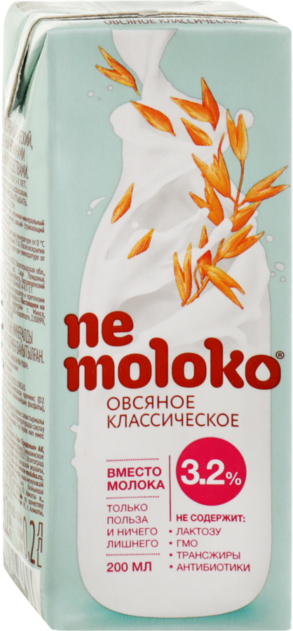 Напиток овсяный NEMOLOKO Классический, 200мл, превью