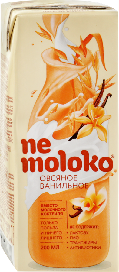 Напиток овсяный NEMOLOKO Ванильный, 200мл, превью