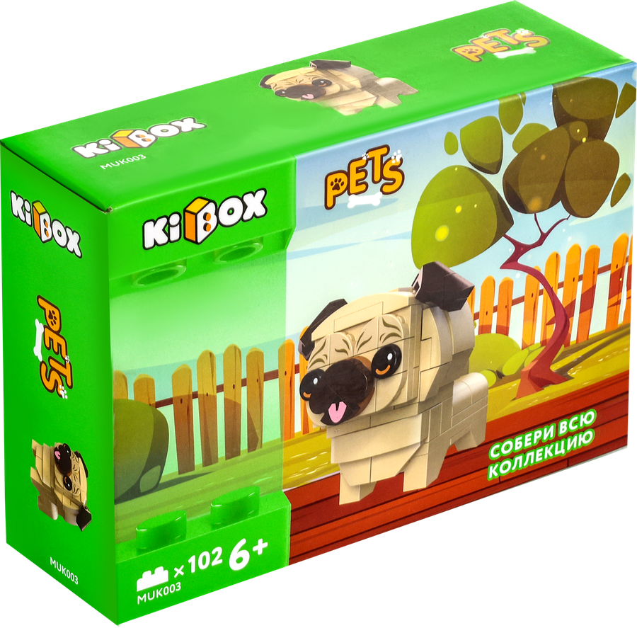 Конструктор KIBOX Мопс, 102 детали, Арт. MUK003, превью