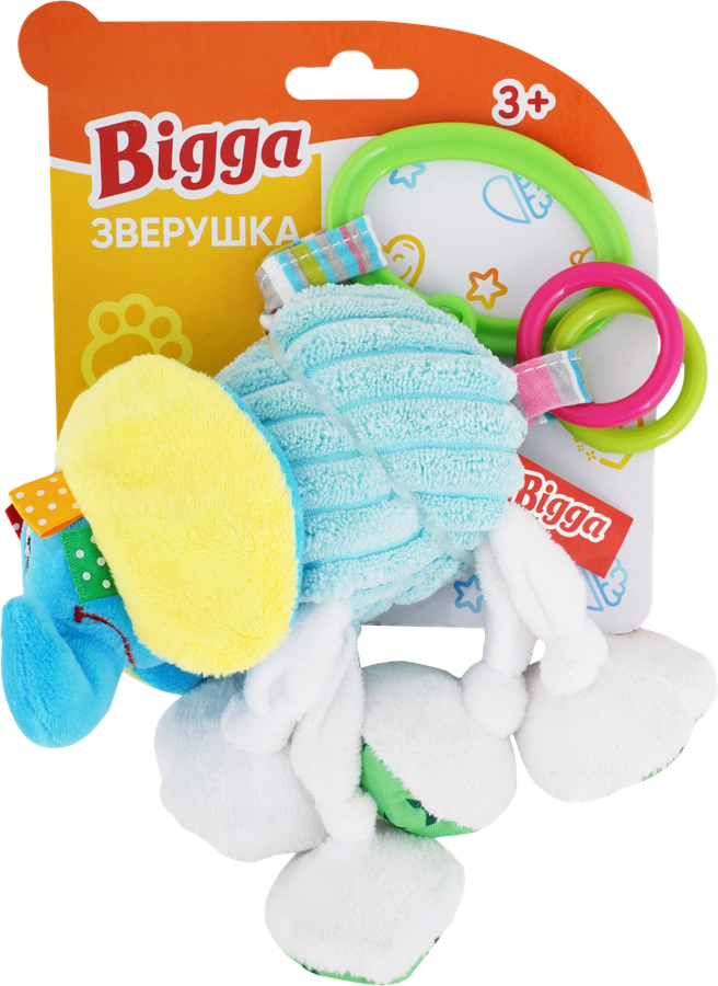 Игрушка мягкая BIGGA Зверушка, 15см, Арт. 1911M028, предпросмотр