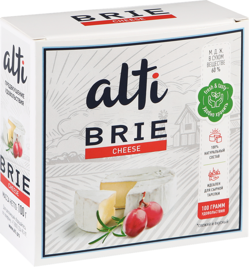 Сыр ALTI Бри 60%, без змж, 100г, превью