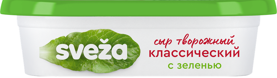 Сыр творожный SVEZA с зеленью 60%, без змж, 150г, превью