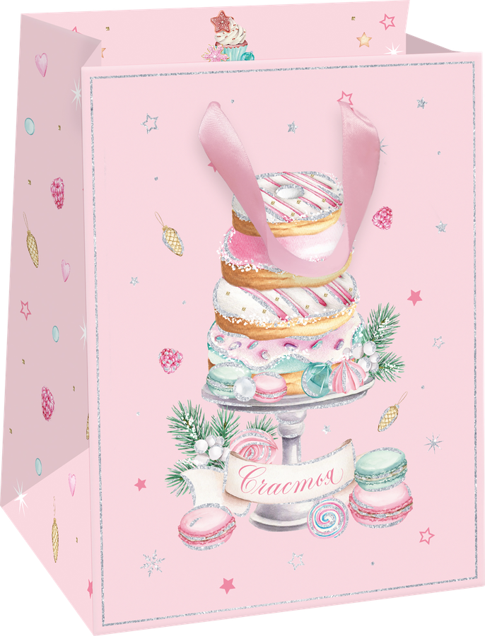 Пакет подарочный Sweet 14х19х9см, Арт. SNT, превью
