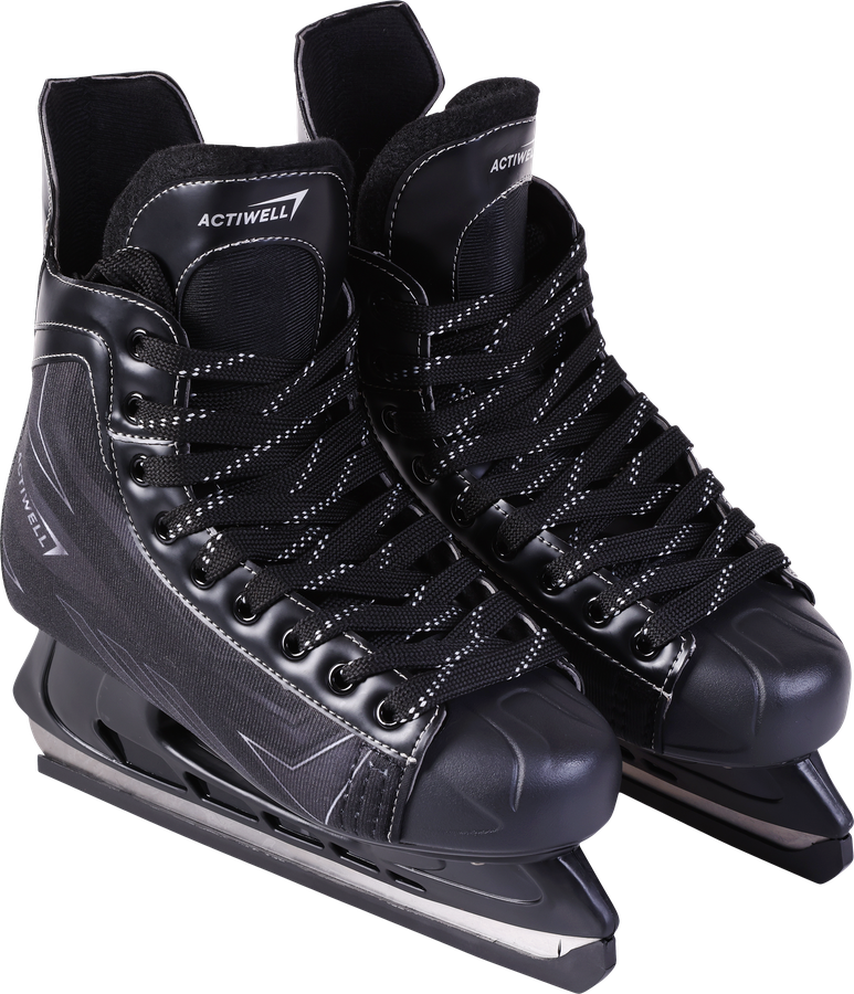 Коньки хоккейные ACTIWELL р. 42–44, черные, Арт. PW-206G, предпросмотр