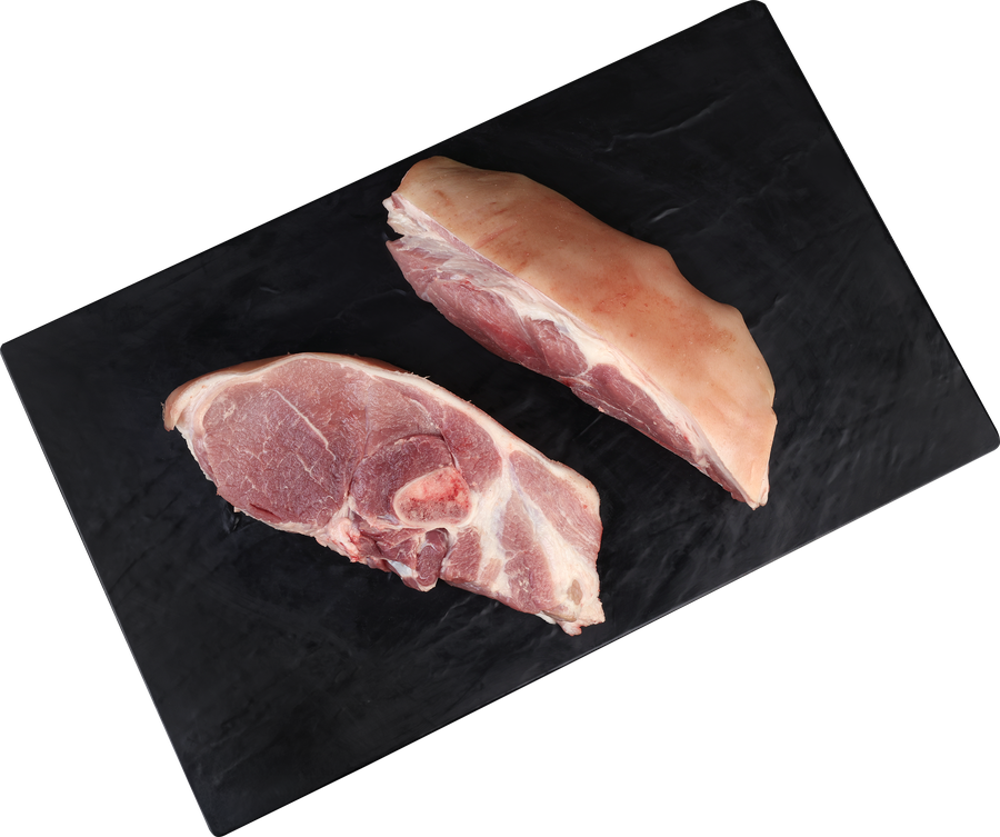 Лопатка свиная ЛЕНТА FRESH на кости, в шкуре, предпросмотр
