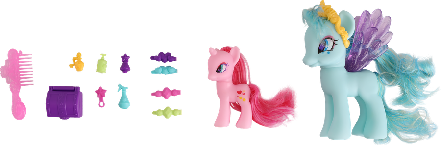 Набор игровой LOLA FUN Пони – 2шт, с аксессуарами, 14 предметов, Арт. 63815 A-B, предпросмотр