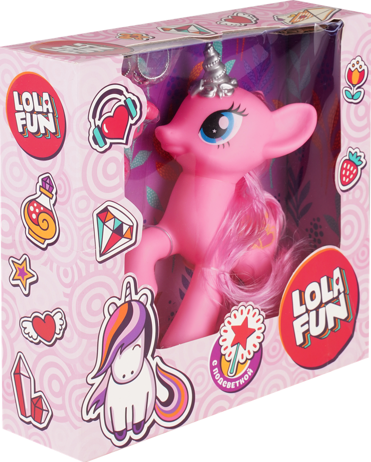 Набор игровой LOLA FUN Единорог с аксессуарами, со световыми и звуковыми эффектами, Арт. LM676184, предпросмотр