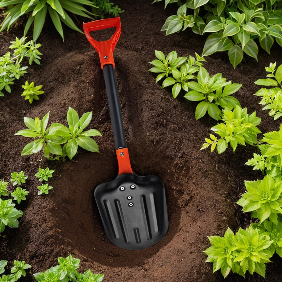 Лопата универсальная GIARDINO CLUB 29х21см, с металлическим ковшом, черенком и V-образной ручкой, превью