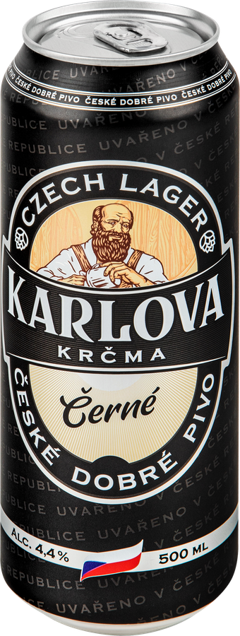 Пиво темное KARLOVA KRCMA Черное фильтрованное пастеризованное 4,4%, 0.5л, предпросмотр