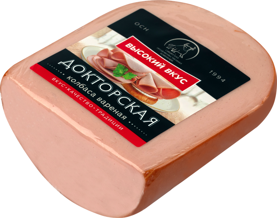 Колбаса вареная ВЫСОКИЙ ВКУС Докторская, 350г, предпросмотр