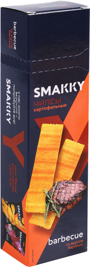Чипсы картофельные SMAKKY со вкусом барбекю, 100г, предпросмотр