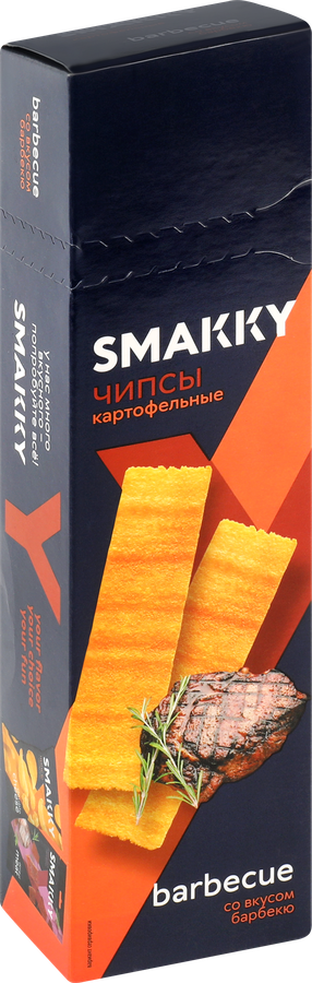 Чипсы картофельные SMAKKY со вкусом барбекю, 100г, превью