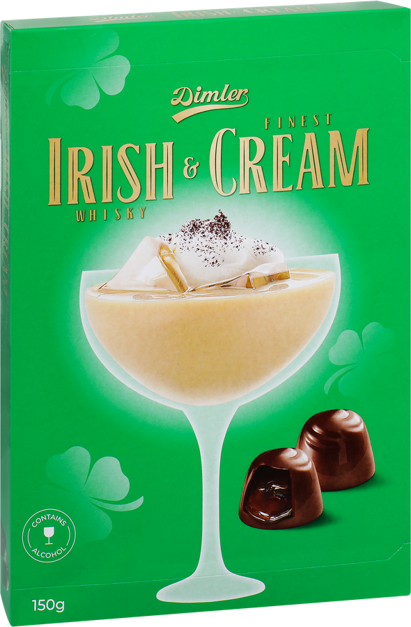 Конфеты DIMLER Irish Whiskey с алкогольной начинкой сливочный ликер, 150г, превью