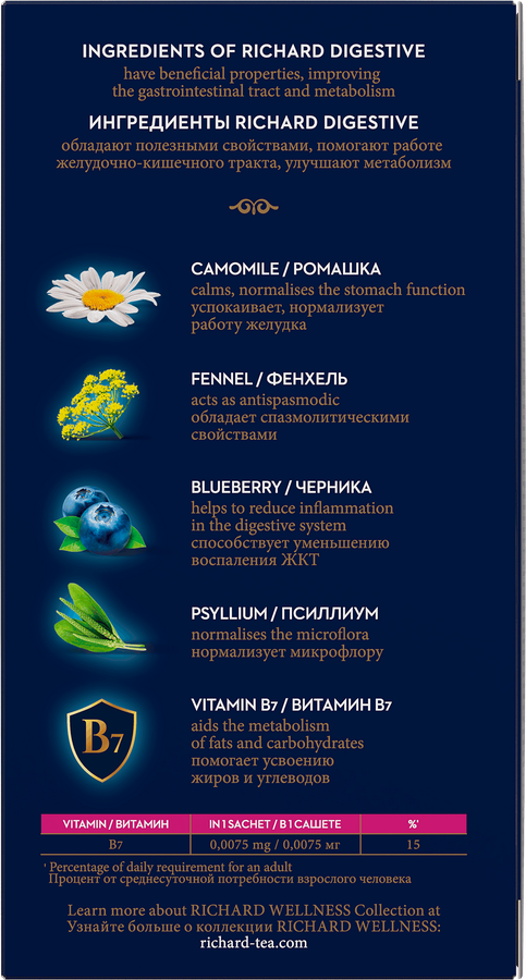 Чай зеленый RICHARD Digestive, 30г, превью