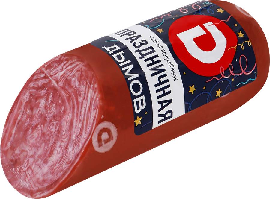 Колбаса полукопченая ДЫМОВ Праздничная, 330г, превью