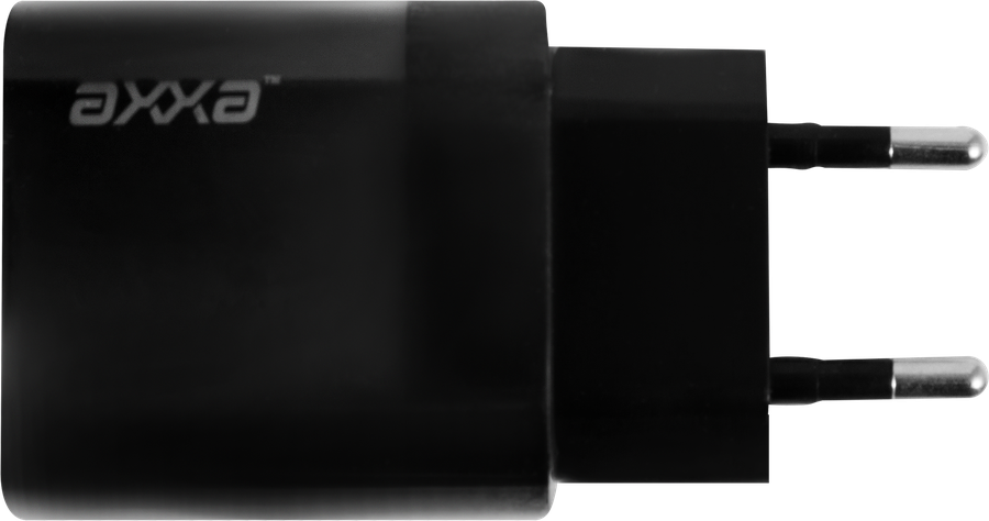 Устройство зарядное сетевое AXXA 2 USB 2.4А, черный, Арт. 2402, предпросмотр