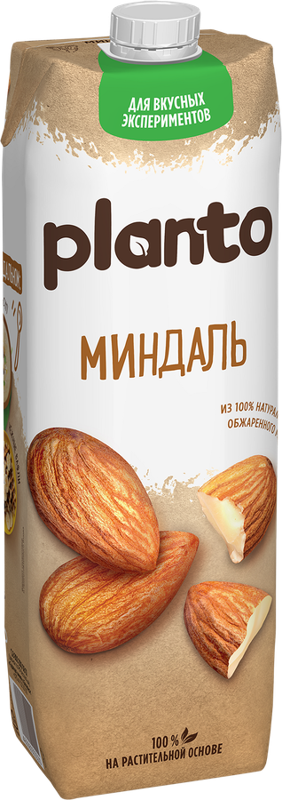 Напиток растительный PLANTO Миндальный 1,2%, 1л, предпросмотр
