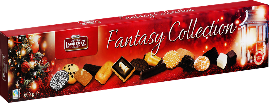 Набор кондитерских изделий LAMBERTZ Fantasy Collection печенье и вафли в ассортименте, 600г, превью