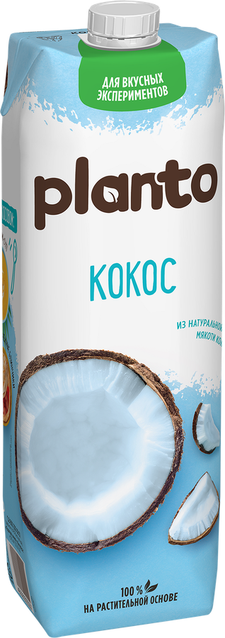 Напиток растительный PLANTO Кокосовый с рисом 0,9%, 1л, превью