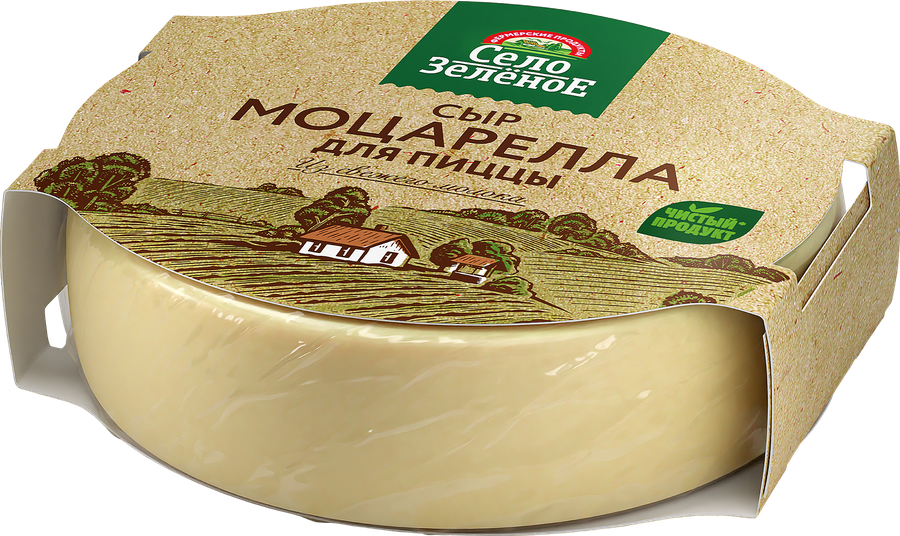 Сыр СЕЛО ЗЕЛЕНОЕ Моцарелла для пиццы 40%, без змж, 300г, превью