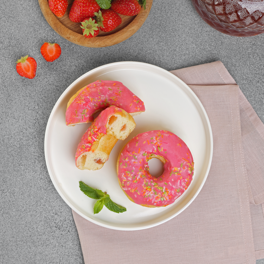 Донат ЛЕНТА FRESH с клубничным кремом, 65г, предпросмотр