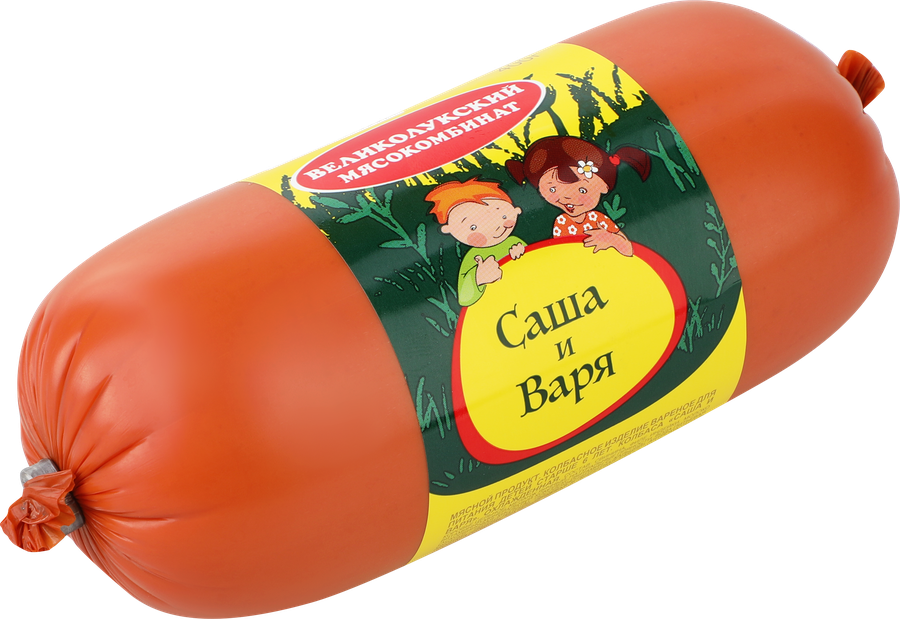 Колбаса вареная МК ВЕЛИКОЛУКСКИЙ Саша и Варя, для питания детей, с 6 лет, 400г, превью