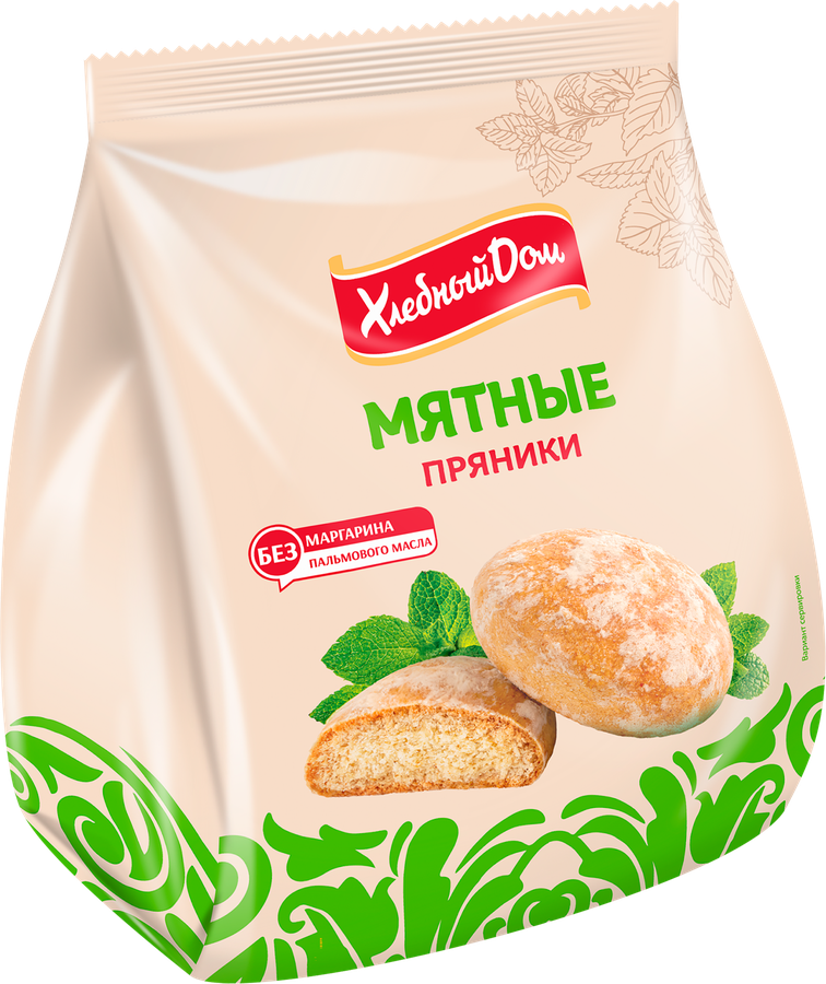 Пряники ХЛЕБНЫЙ ДОМ Мятные, 300г, превью