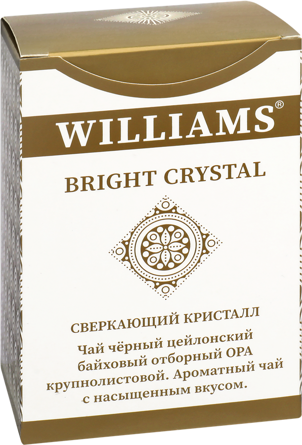 Чай черный WILLIAMS Bright Crystal OPA отборный цейлонский, крупнолистовой, 100г, предпросмотр