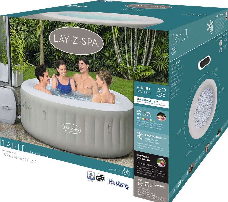 Спа-бассейн BESTWAY 180х66см, Арт. 60007/60001, предпросмотр