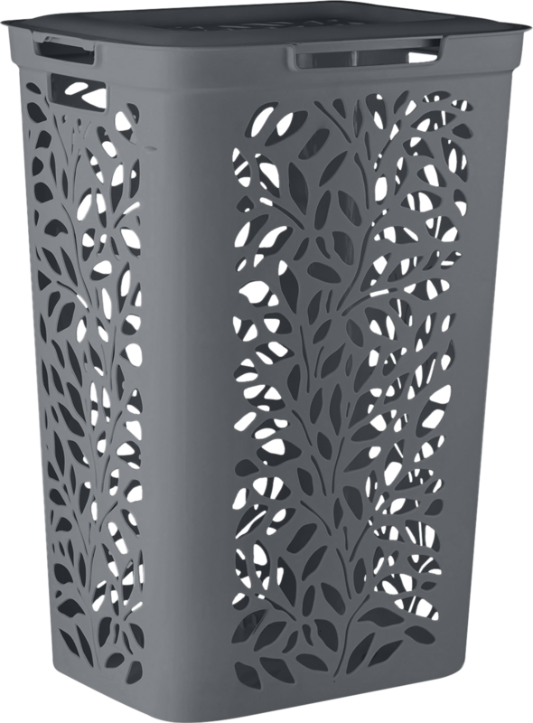 Корзина для белья ПОЛИМЕРБЫТ Leaves, 60л, Арт. 434890795, превью