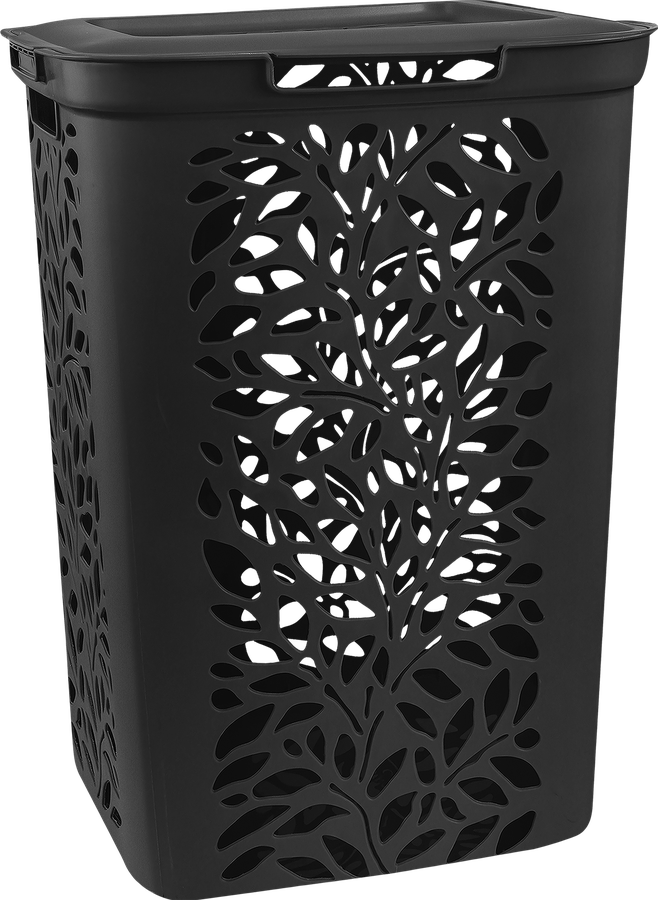 Корзина для белья ПОЛИМЕРБЫТ Leaves, 60л, Арт. 434890795, предпросмотр