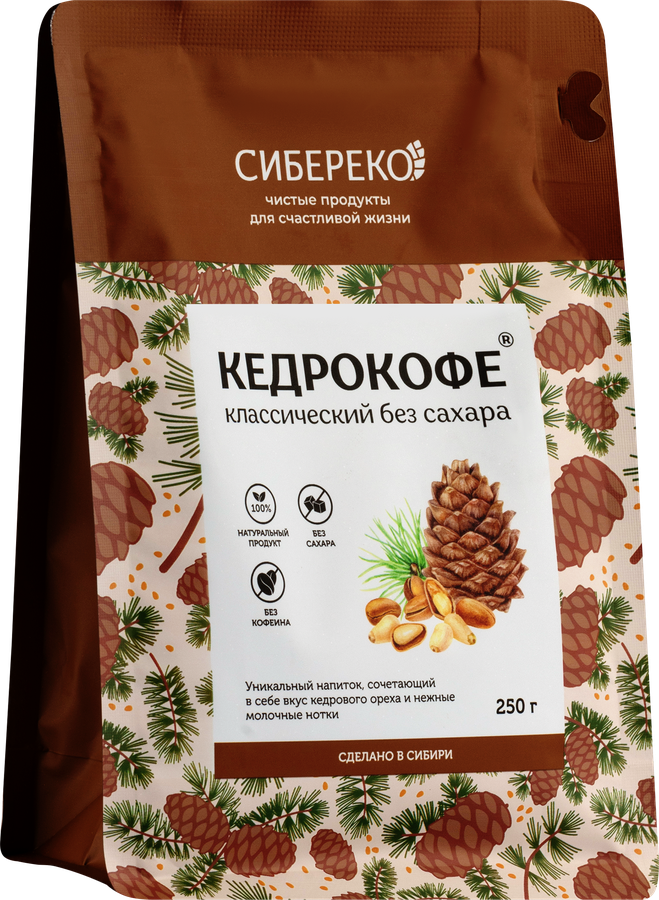 Напиток СИБЕРЕКО Кедрокофе Классический, 250г, предпросмотр