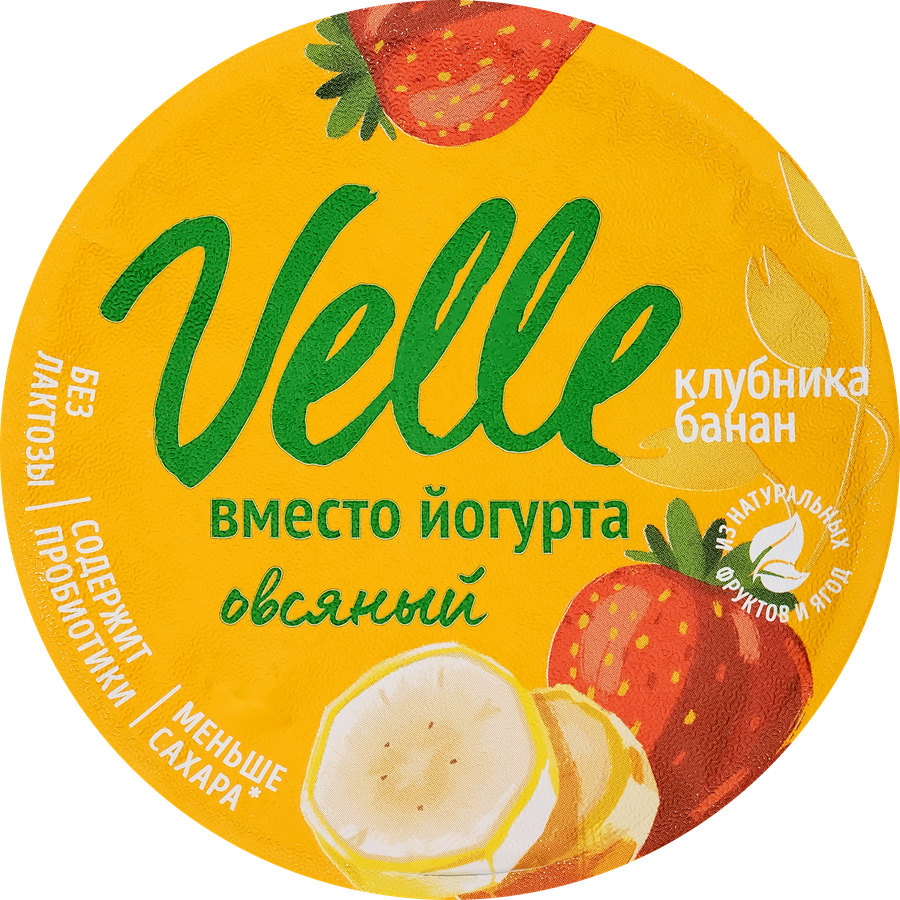 Продукт овсяный VELLE Клубника, банан, 130г, предпросмотр