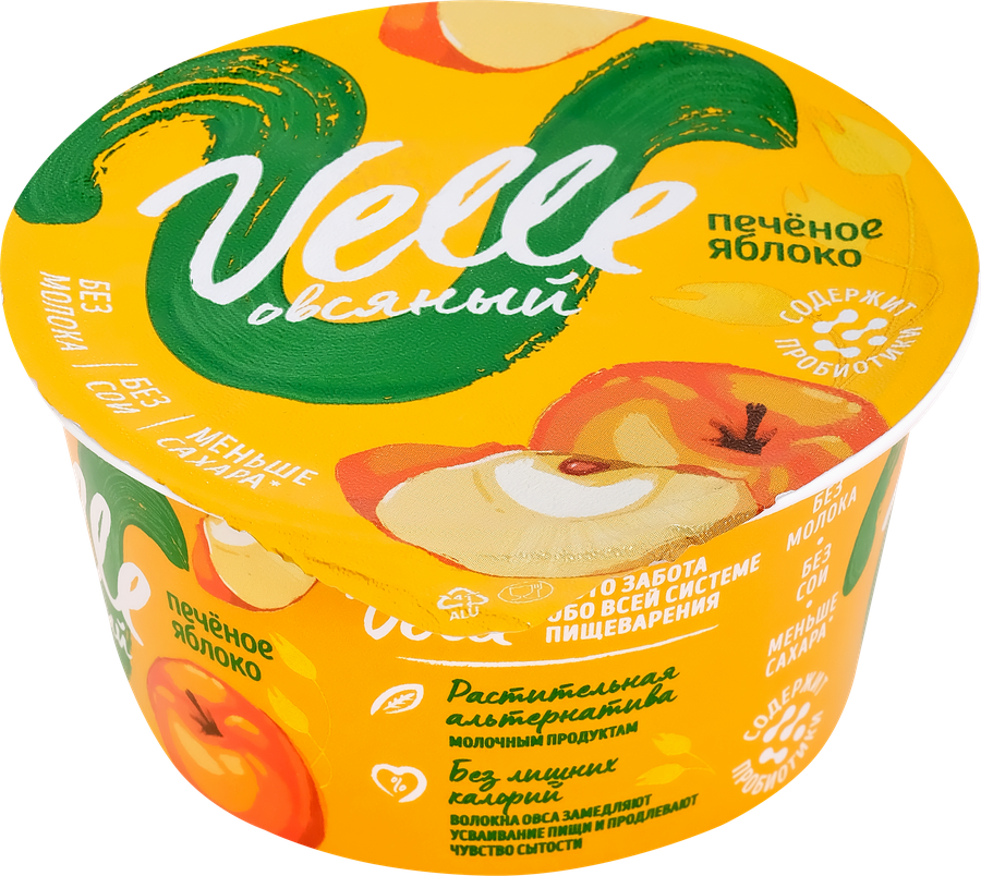 Продукт овсяный VELLE Печеное яблоко, 130г, превью