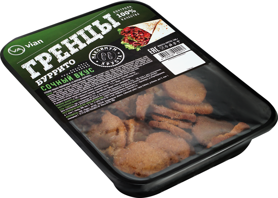 Гренки ржано-пшеничные ГРЕНЦЫ со вкусом буррито, 100г, предпросмотр