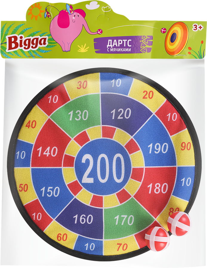 Набор игровой BIGGA Дартс с мячиками, 28см, Арт. B1546650, превью