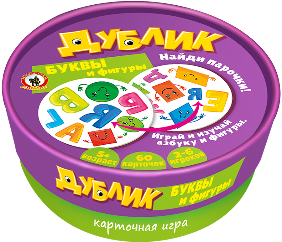 Игра настольная РУССКИЙ СТИЛЬ Дублик в круглой коробке, в ассортименте, превью