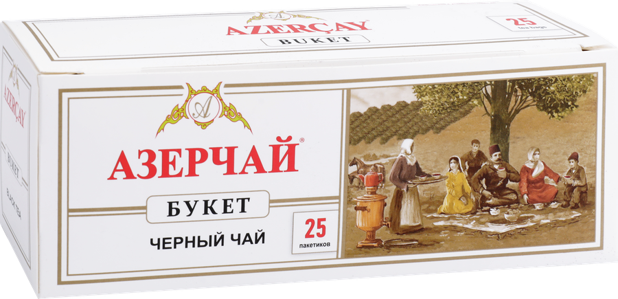 Чай черный АЗЕРЧАЙ Байховый букет, 25пак, предпросмотр