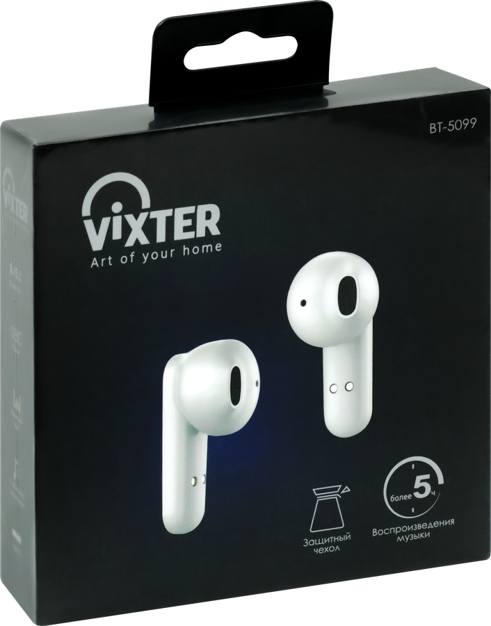 Наушники беспроводные VIXTER BT-5099, белые, предпросмотр