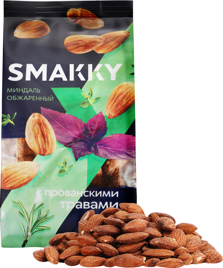 Миндаль SMAKKY жареный, прованские травы, 150г, превью