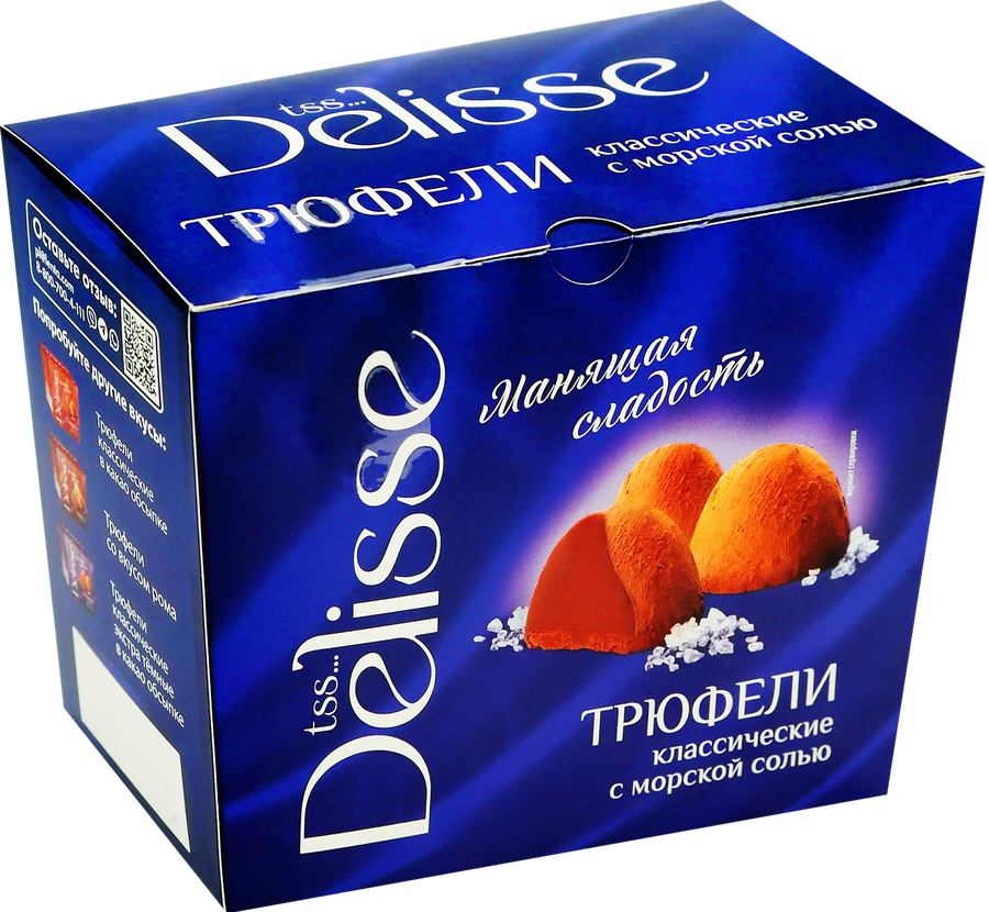 Конфеты DELISSE Трюфель с морской солью, 175г, предпросмотр