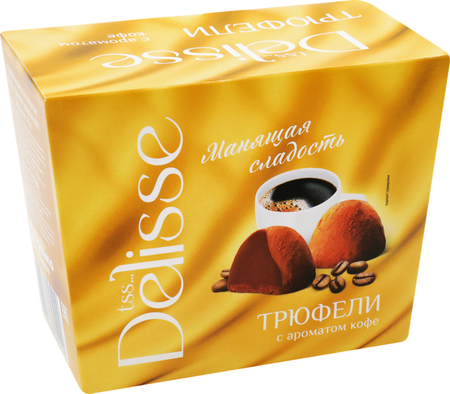 Конфеты DELISSE Трюфель с ароматом кофе, 175г, превью